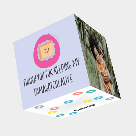 TAMAGOTCHI Bomb 3D Cube Card