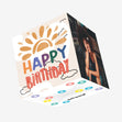 Sunshine Water Color Happy Birthday Confetti-exploding Greetings Card