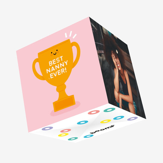 Best Nanny Ever! Confetti-exploding Greetings Card