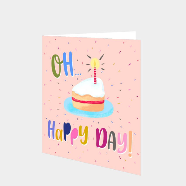 Oh Happy Day Pink Card