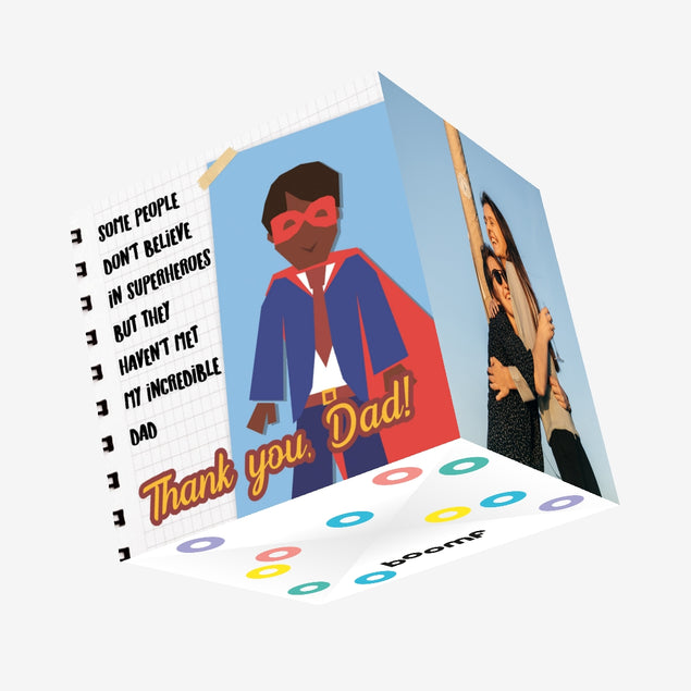 My Incredible Dad Thank You Confetti-exploding Greetings Card