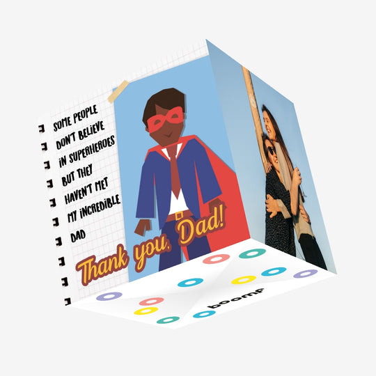 My Incredible Dad Thank You Confetti-exploding Greetings Card