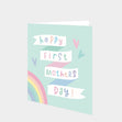 Happy First Mother's Day Rainbow And Hearts Card