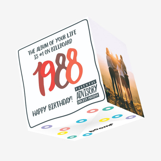 The Album Of your Life 1988 Birthday Confetti-exploding Greetings Card