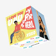 I Love You Dad My Super Hero XOXO Confetti-exploding Greetings Card