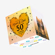 Mum & Dad Happy Golden Wedding Anniversary Confetti-exploding Greetings Card