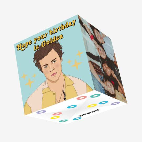 Harry Styles Golden Birthday Confetti-exploding Greetings Card