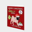 Smelly Pug Christmas Card