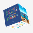 Superhero Brother Confetti-exploding Greetings Card
