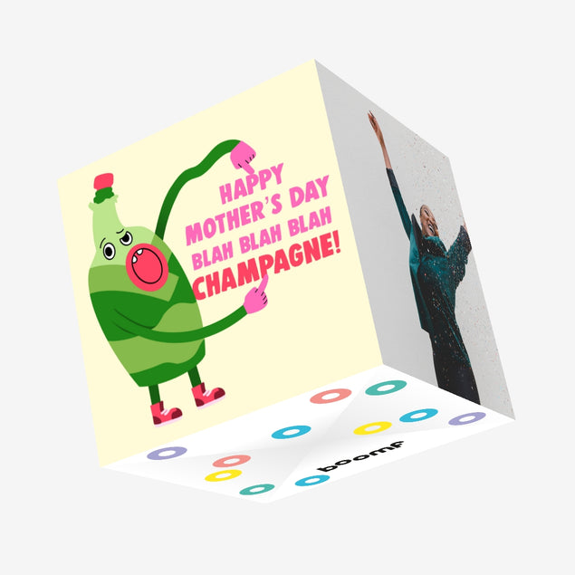 Happy Mother's Day Champagne Confetti-exploding Greetings Card