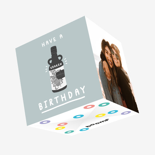 Kraken Birthday Confetti-exploding Greetings Card
