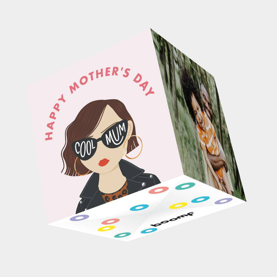 Cool Mum Bomb 3D Cube Card