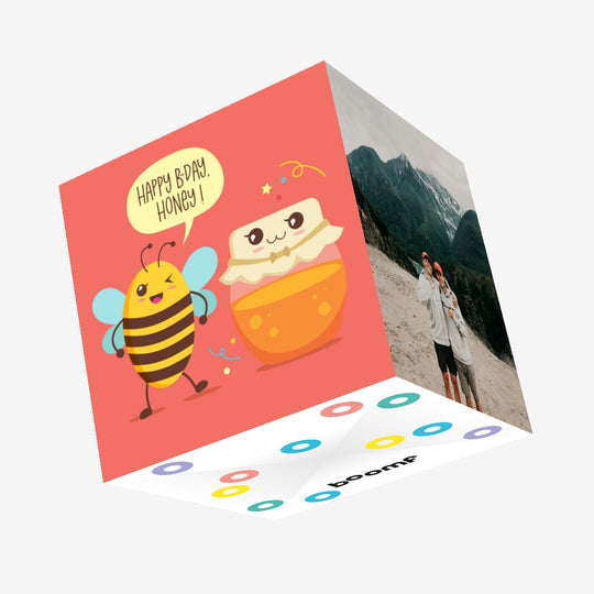 Happy Birthday Honey Confetti-exploding Greetings Card