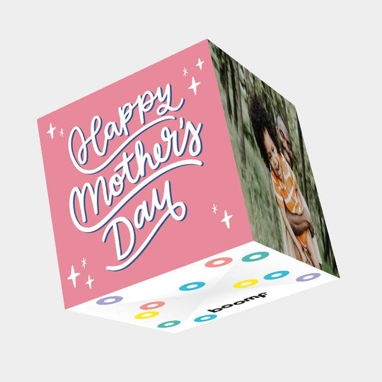 Happy Mother's Day Star Bomb 3D Cube Card
