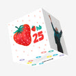 Juicy Strawberry 25th Birthday Confetti-exploding Greetings Card