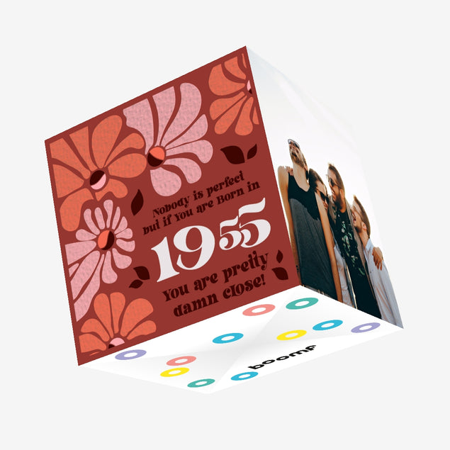 Happy Birthday Baby Boomer 1955 Confetti-exploding Greetings Card