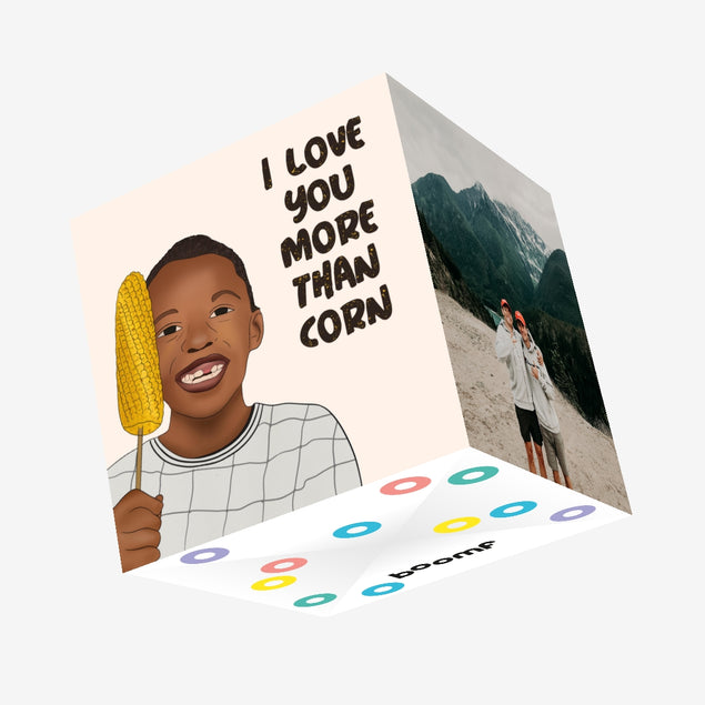 I Love You More Than Corn Tik Tok Kid Confetti-exploding Greetings Card
