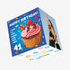 Happy 41st Birthday Cupcake Confetti-exploding Greetings Card