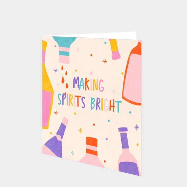 Making Spirits Bright Christmas Card 