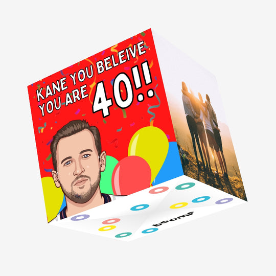 Harry Kane England Football Confetti-exploding Greetings Card