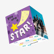 You Are A Star In Purple Sky Confetti-exploding Greetings Card