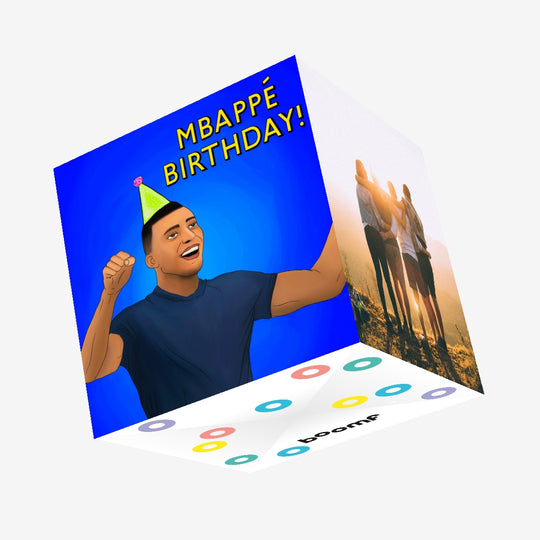Mbappe Birthday Confetti-exploding Greetings Card