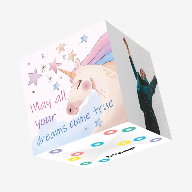 May Your Dreams Come True Confetti-exploding Greetings Card
