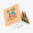 Cute Cat And Plants New Home Confetti-exploding Greetings Card