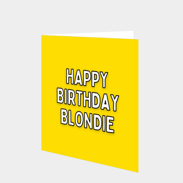 Happy Birthday Blondie Card