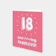 18 and Fabulous Card
