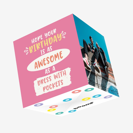 Dress With Pockets Birthday Confetti-exploding Greetings Card