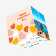 Happy Valentine's Day Hearts Style Confetti-exploding Greetings Card