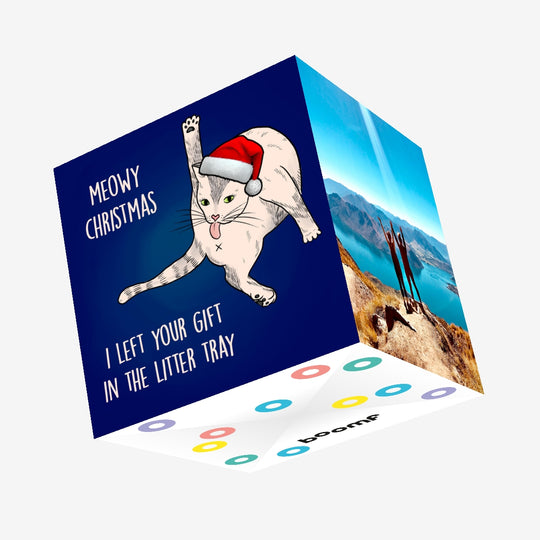 Meowy Christmas Confetti-exploding Greetings Card