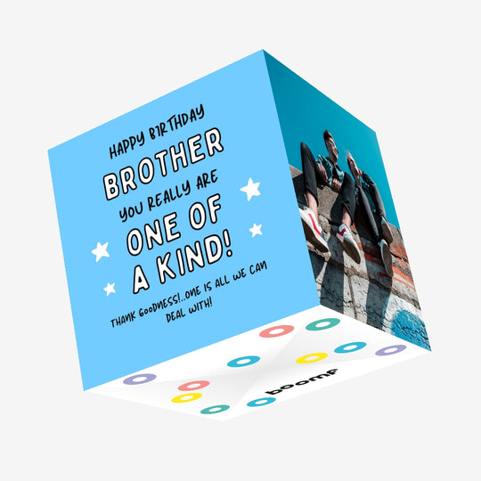 Happy Birthday Brother Confetti-exploding Greetings Card