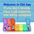 Funny Pill Organiser Vitamin Tablet Birthday Card - 1