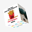 Time Fries When You're Having Fun 20th Birthday Auntie Confetti-exploding Greetings Card
