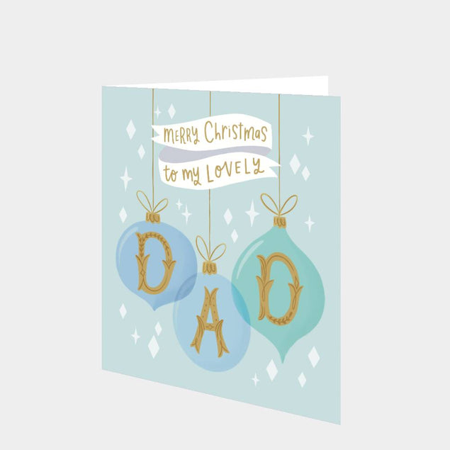 Merry Christmas Lovely Dad Card