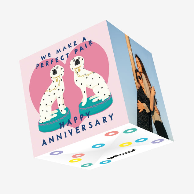 Perfect Pair Dalmatians Confetti-exploding Greetings Card