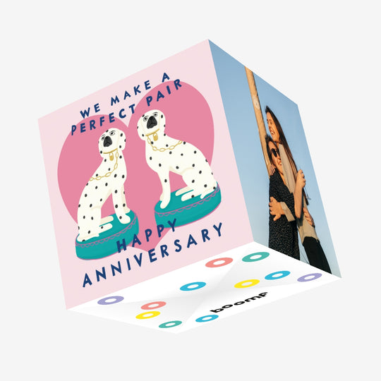 Perfect Pair Dalmatians Confetti-exploding Greetings Card