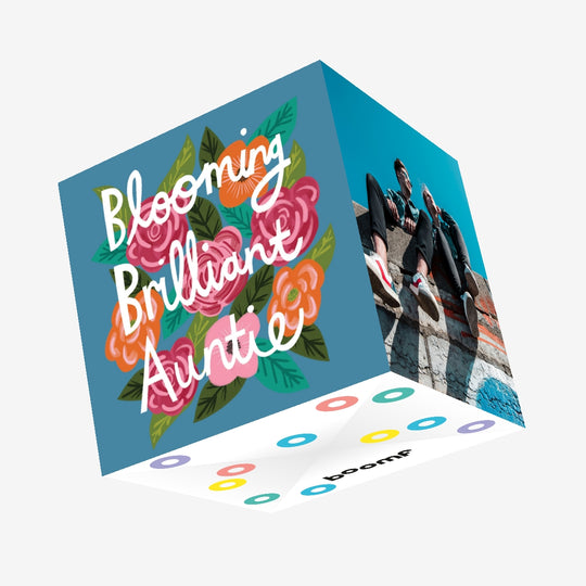 Blooming Brilliant Auntie Confetti-exploding Greetings Card