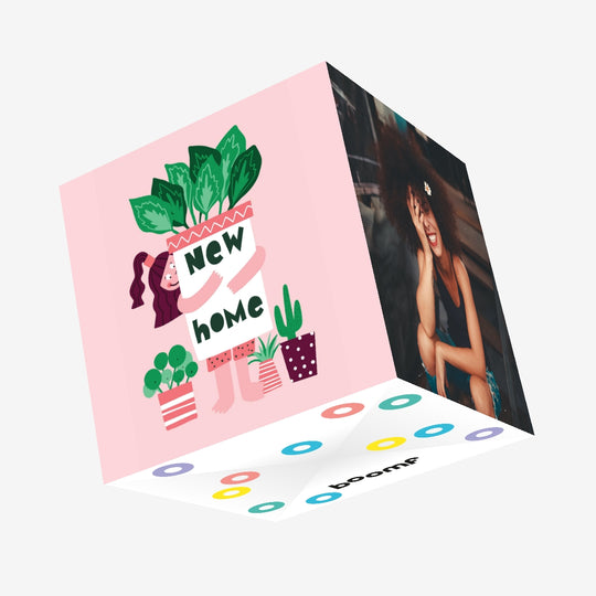 Home plants Confetti-exploding Greetings Card