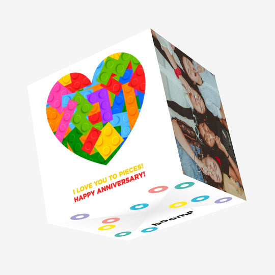 I Love You To Pieces Confetti-exploding Greetings Card