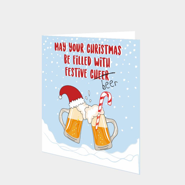 Festive Beer Christmas Card