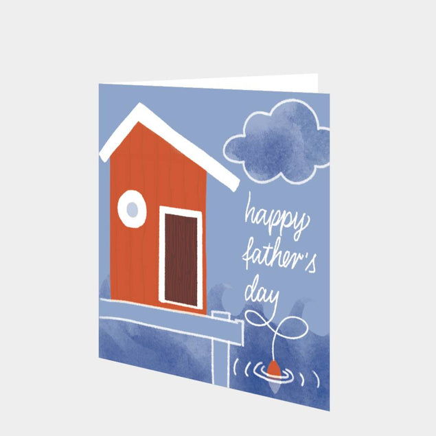 Father's Day Fishing Cabin Card