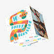 Happy 10th Birthday Giraffe Confetti-exploding Greetings Card