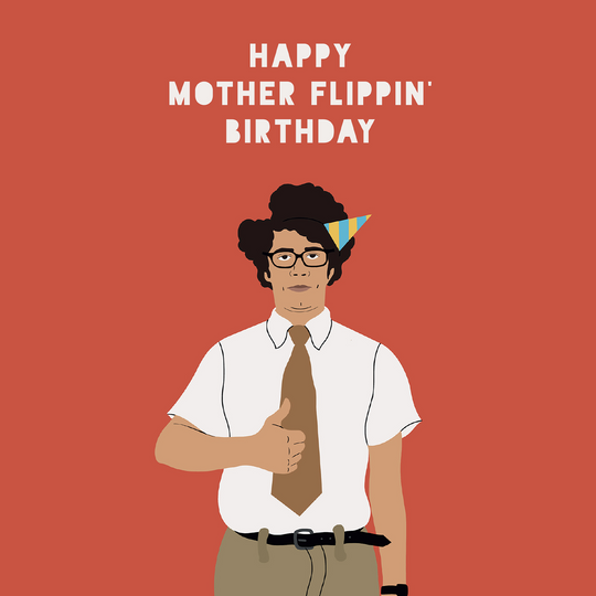 The IT Crowd Moss Birthday Card