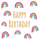 Tiny Rainbows Birthday Card