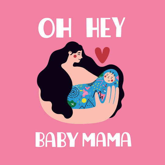 Hey Baby Mama New Baby Card