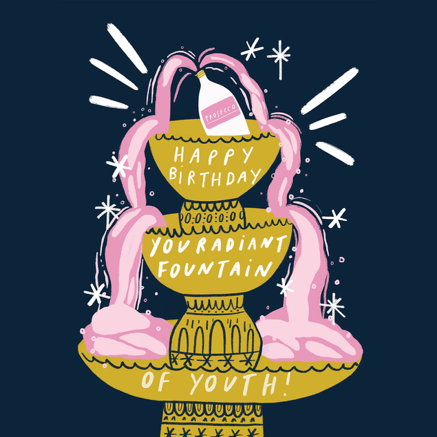 Fountain of Youth Birthday Card - 1