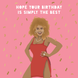 Simply The Best Tina Turner Birthday Card